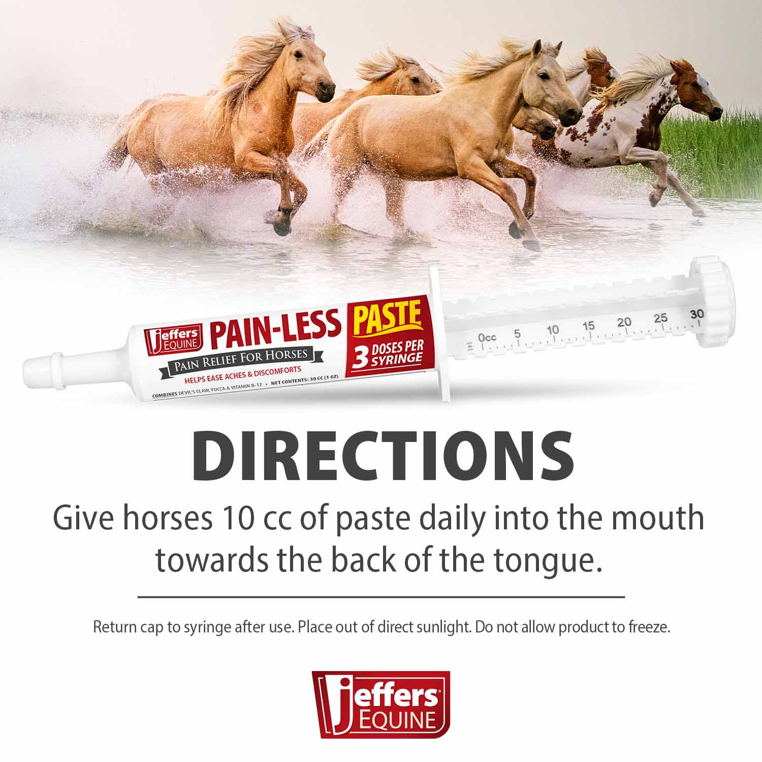 Jeffers Pain-Less Pain Relief Paste for Horses - Image 3