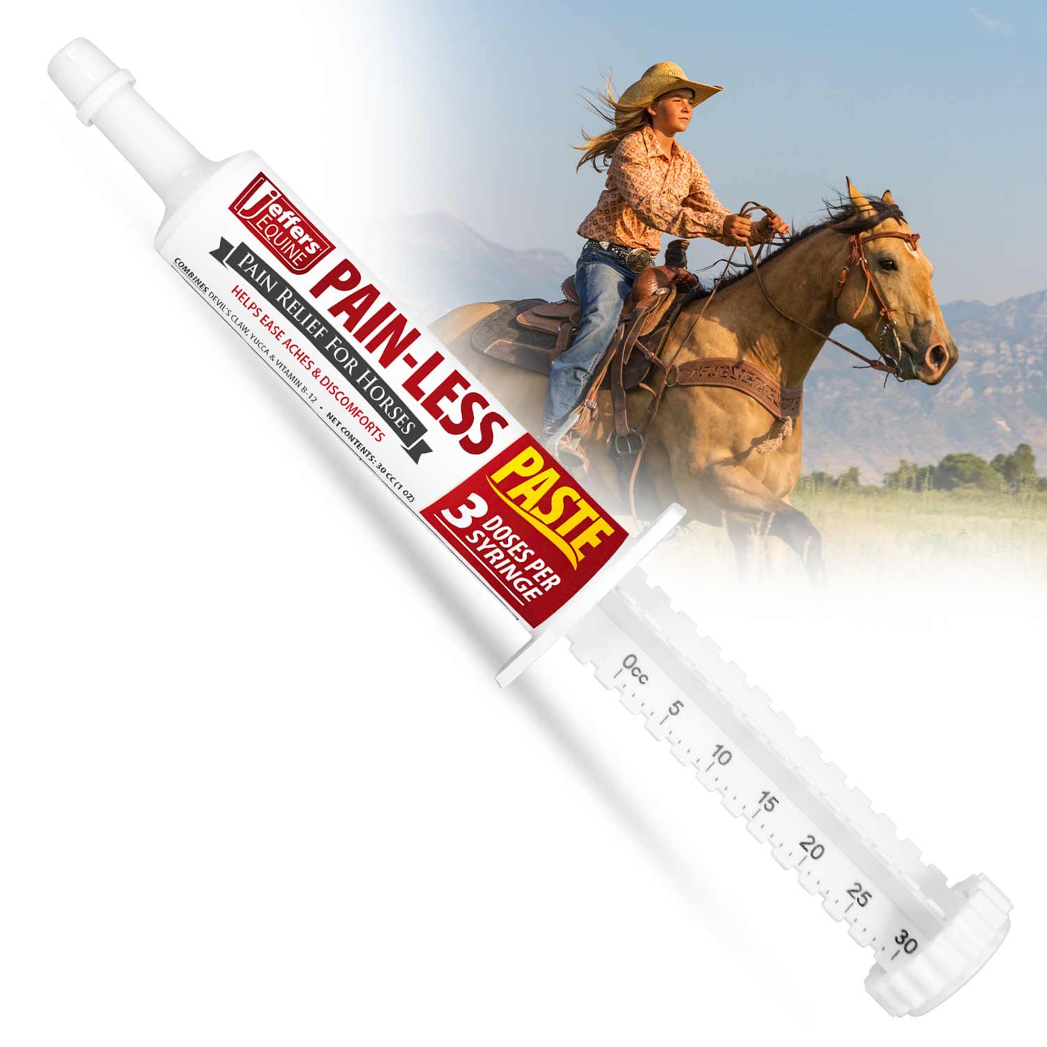 Jeffers Pain-Less Pain Relief Paste for Horses - Image 1