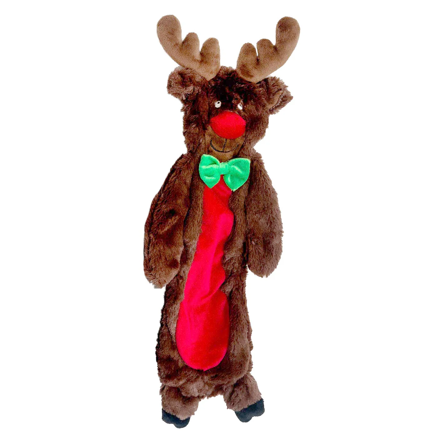 Jeffers Pet Christmas Characters Unstuffed Plush Squeaker Dog Toys, 12"L - Image 2