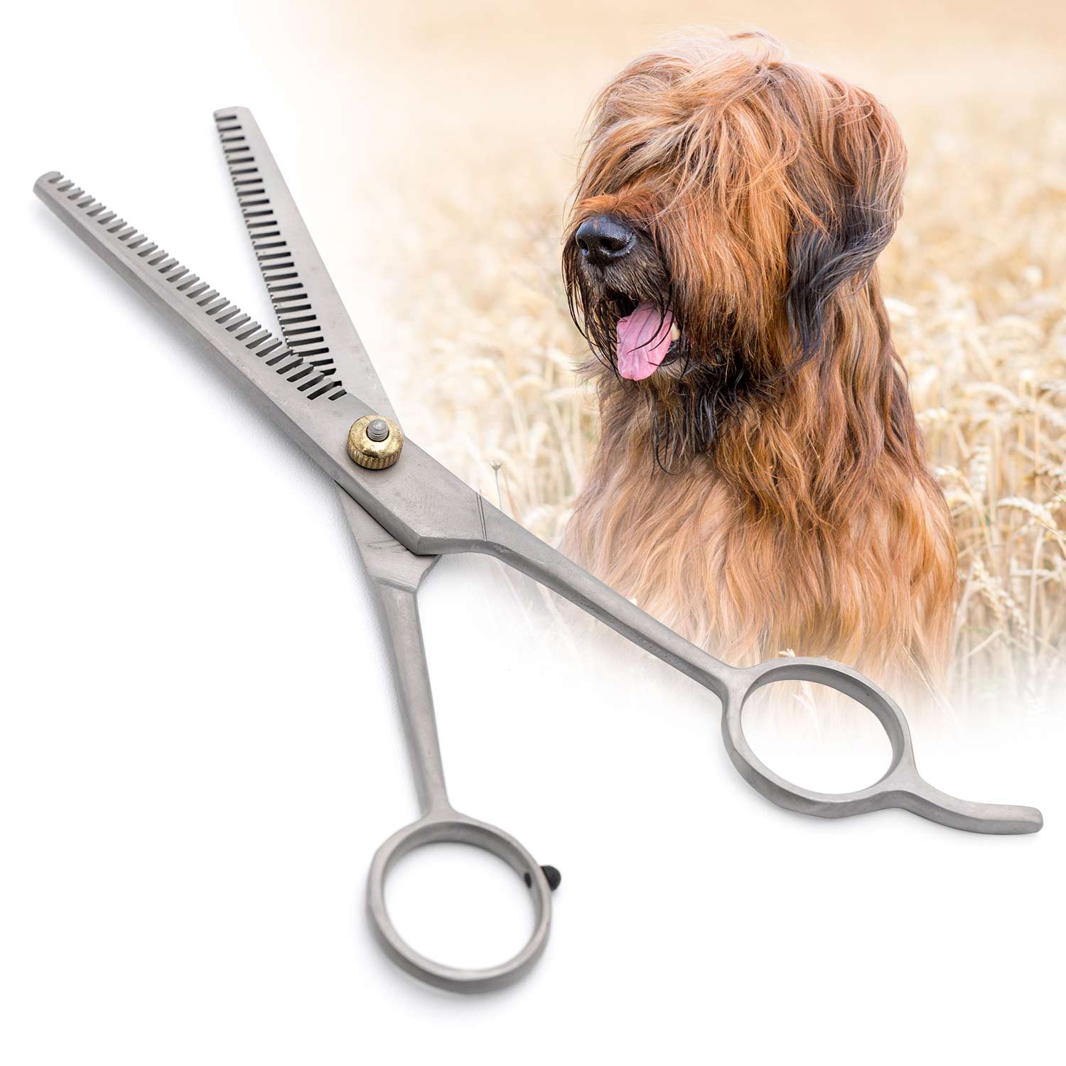 Jeffers Pet Grooming Coat Thinning Shear - Image 1
