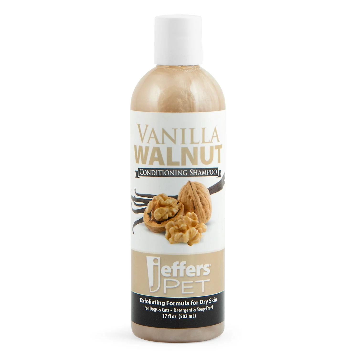 Jeffers Pet Vanilla Walnut Exfoliating Dog & Cat Conditioning Shampoo - Image 1