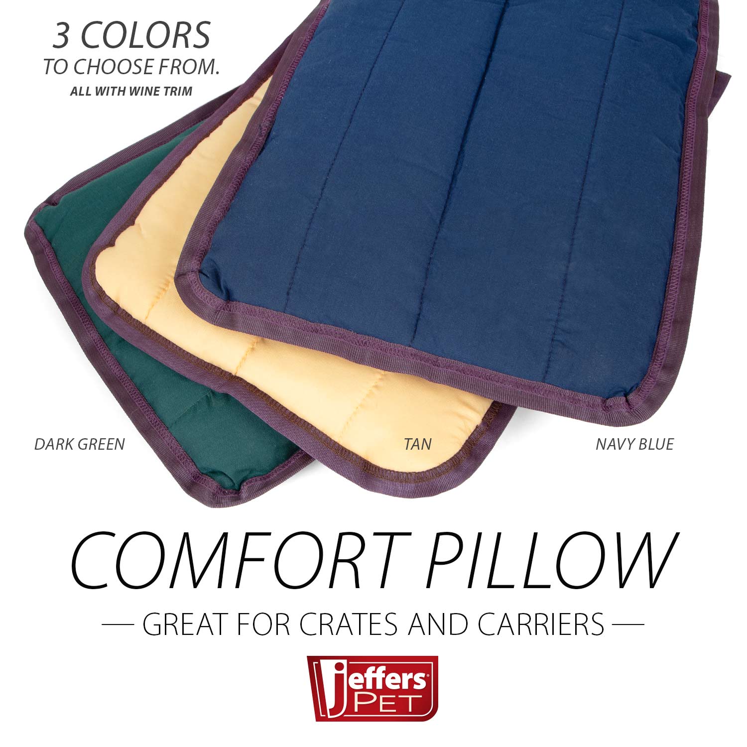 Jeffers Pet Washable Comfy Dog Pillow for Crates, Carriers, or Lounging - Image 3