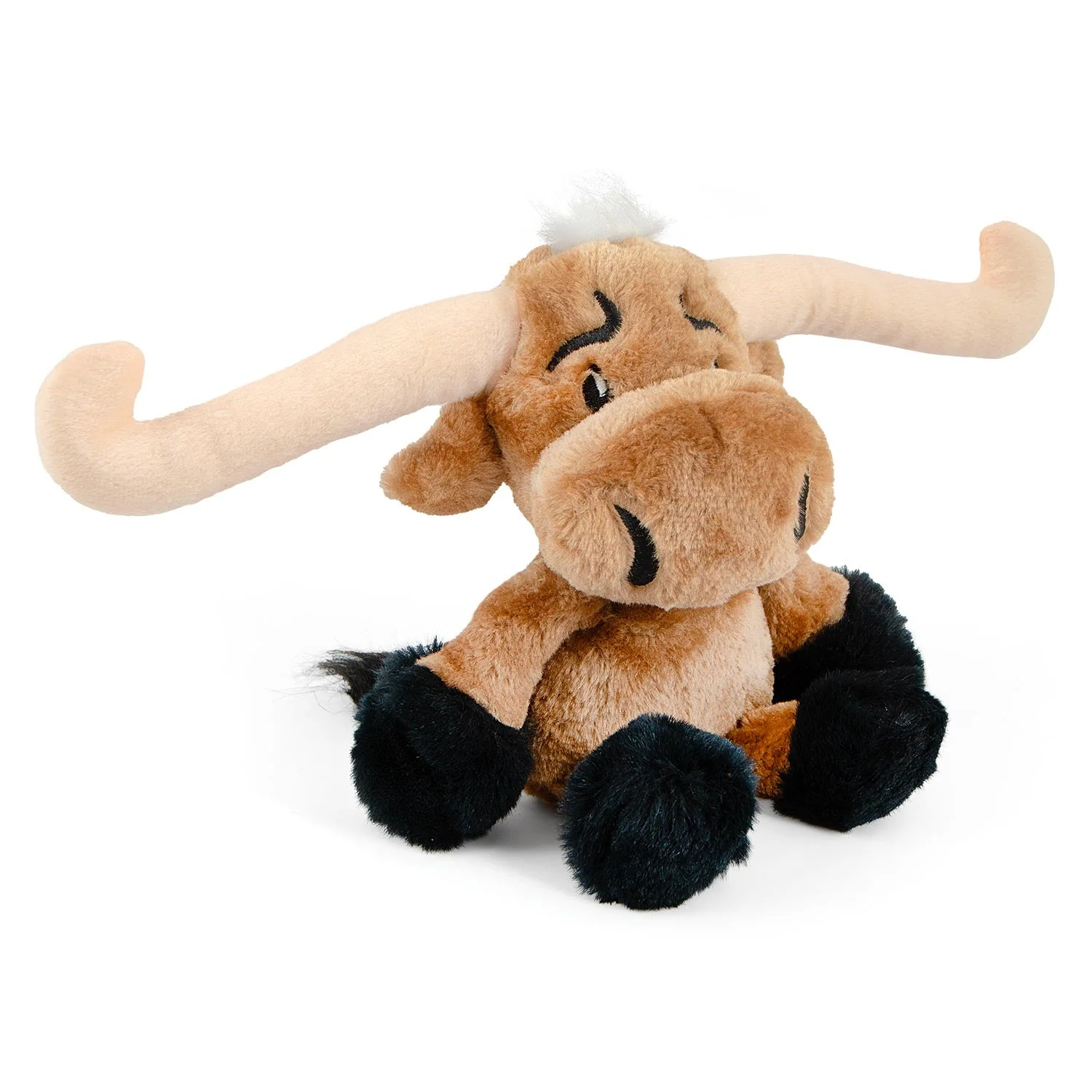 Jeffers Plush Longhorn Steer Squeaker Dog Toy, 8" - Image 2
