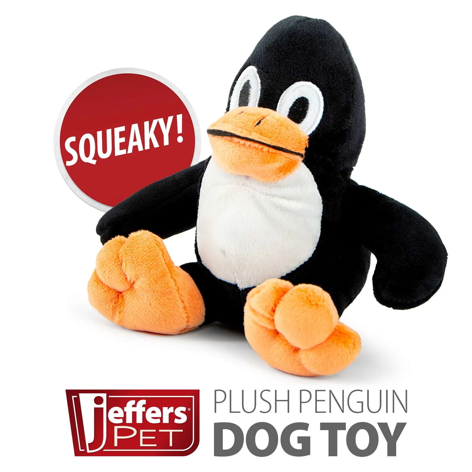Jeffers Plush Penguin Squeaker Dog Toy - Image 3