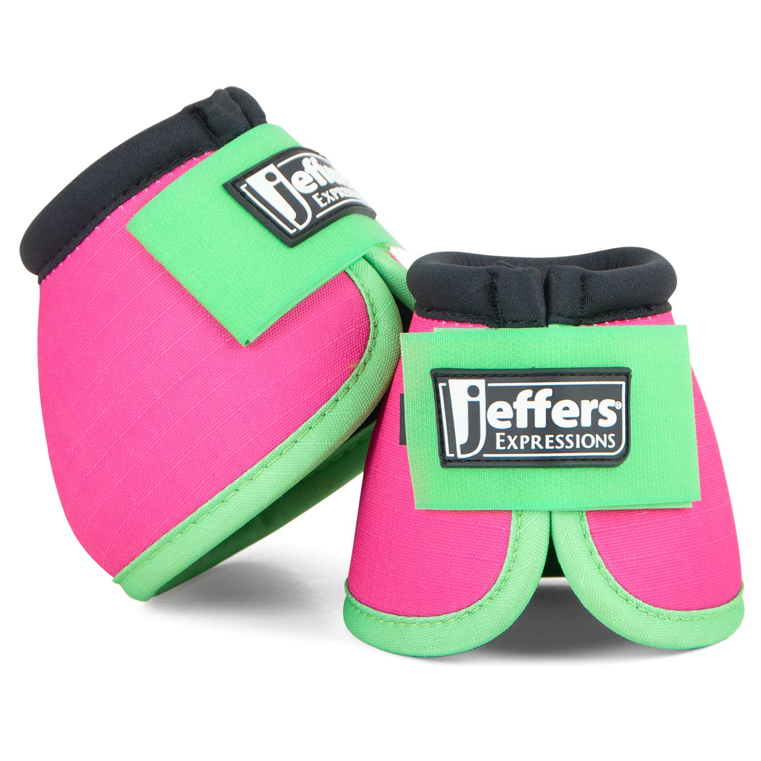 Jeffers Expression Neon No-Turn Bell Boots for Horses - Image 1