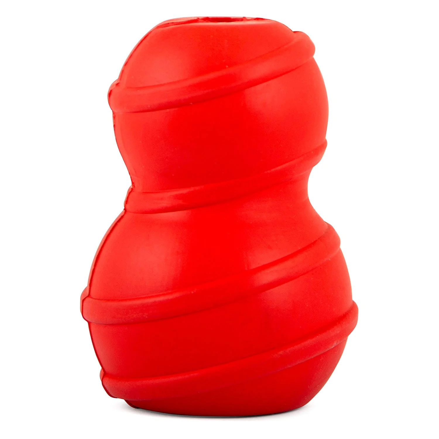 Jeffers Red Classic Stuffable Fetch & Chew Natural Rubber Treat Dispensing Dental Dog Toy - Image 2
