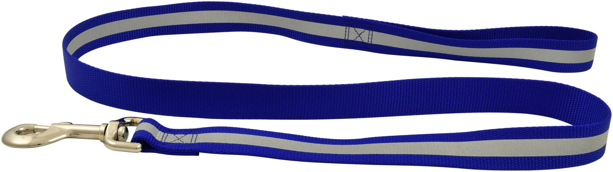 Jeffers Reflective Glow-in-the-Dark Safety Stripe Nylon Dog Leash, 1" W x 4' L - Image 2
