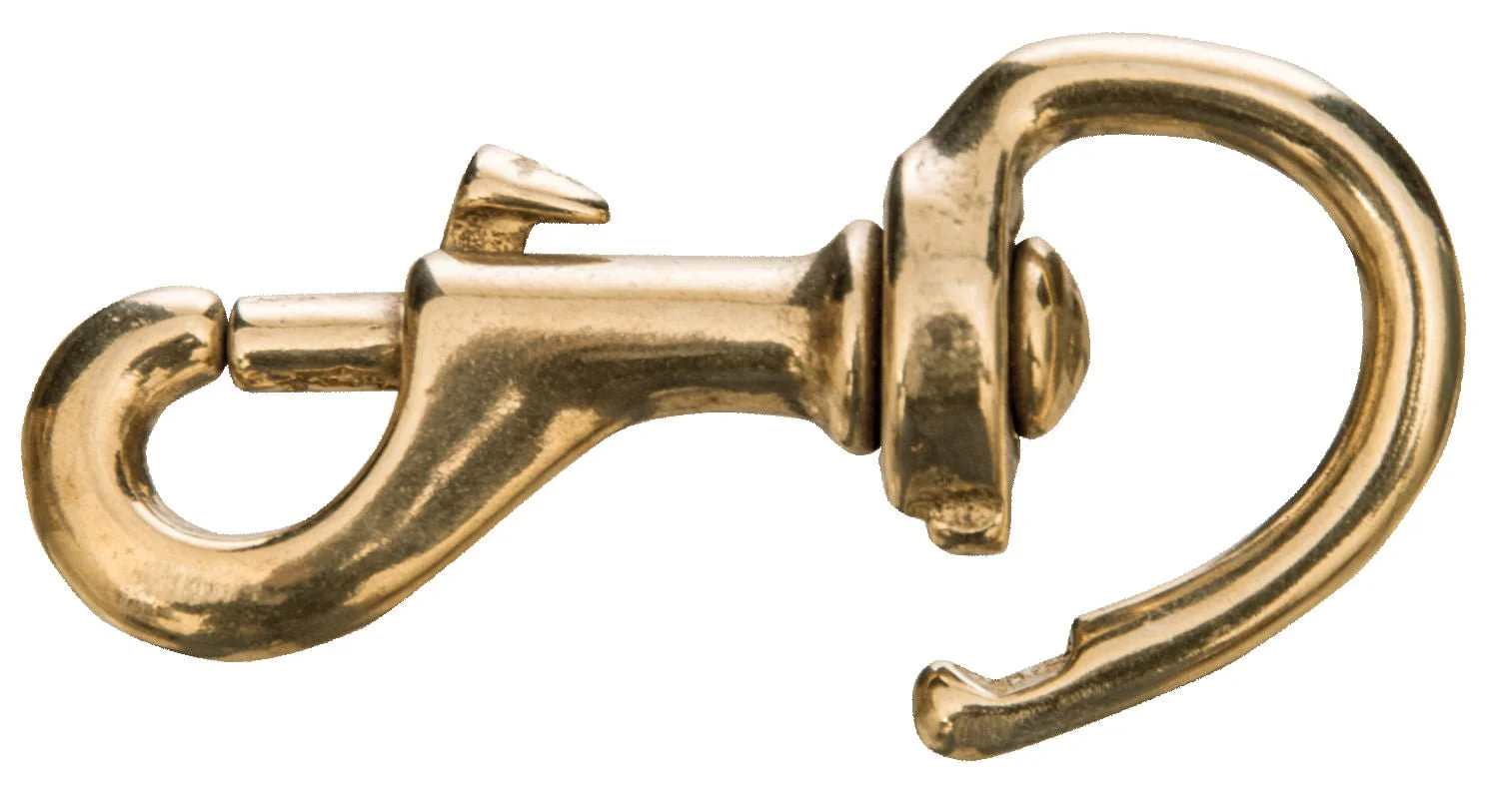 Jeffers Solid Brass Repair Snap with Swivel Eye - Image 1