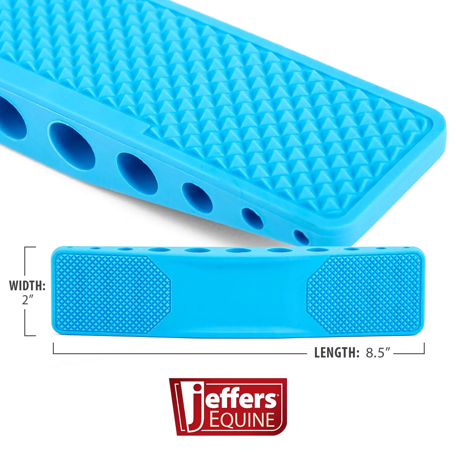 Jeffers Rubber Groomer – Shedding & Dirt Removal for Horses, Dogs & Cats - Image 3