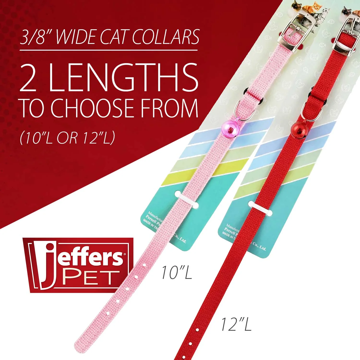 Jeffers Solid Adjustable Nylon Cat Collars - Image 3