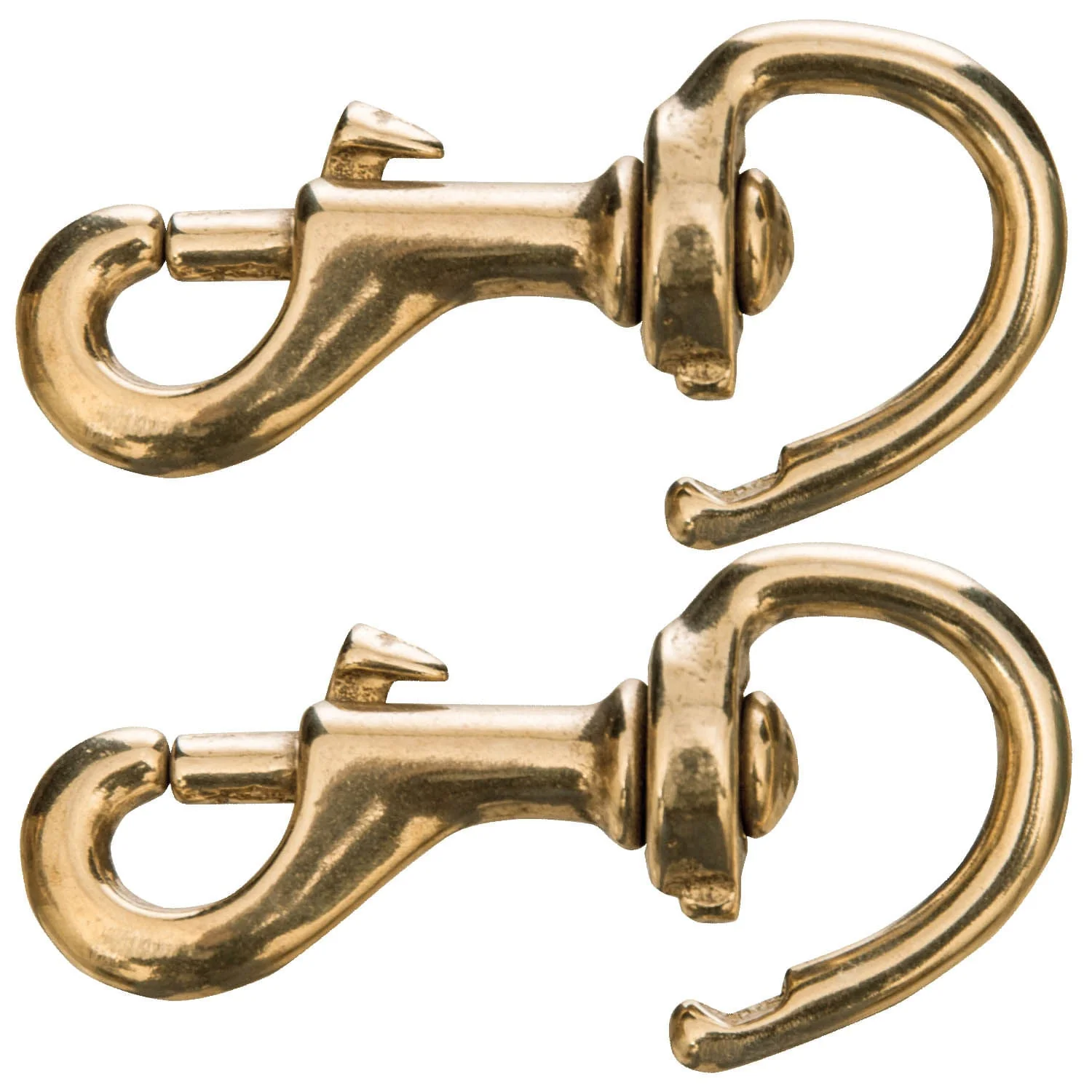 Jeffers Solid Brass Repair Snap with Swivel Eye - Image 2