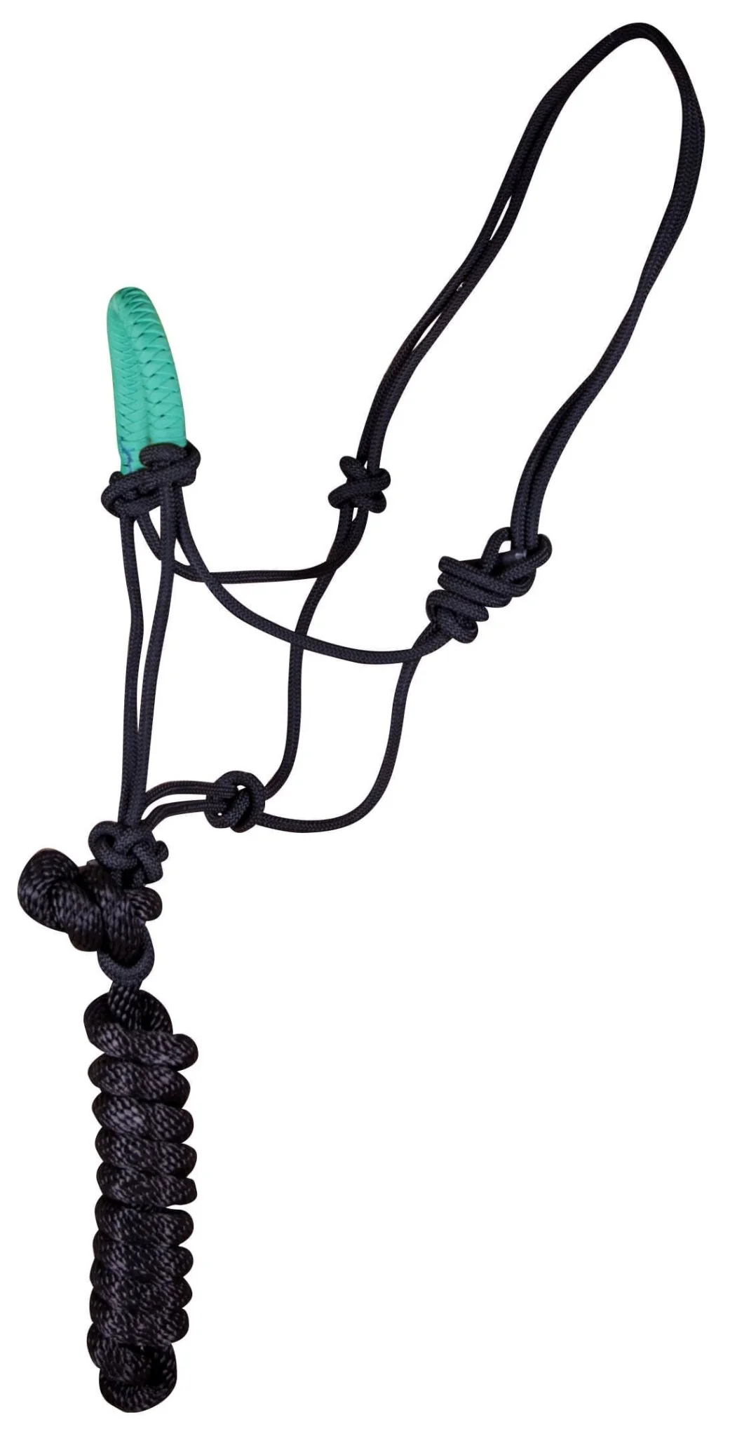 Jeffers Solid Nose Braided Poly Rope Horse Halter & Lead Set - Image 2