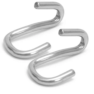 Jeffers Stainless Steel Curb Hooks, Pair - Image 1