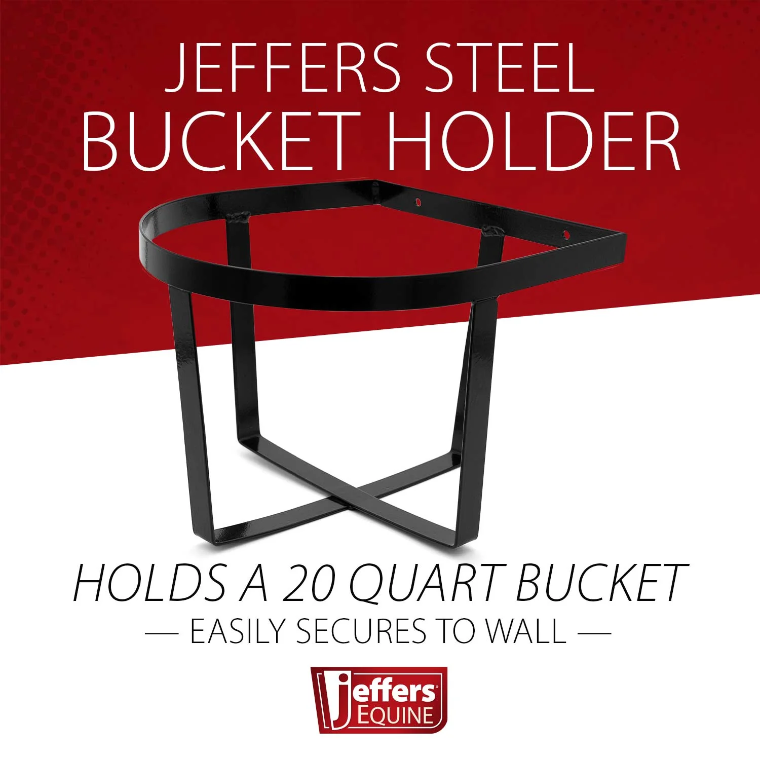 Jeffers Steel Bucket Holder - Holds 20 qt Bucket - Image 2