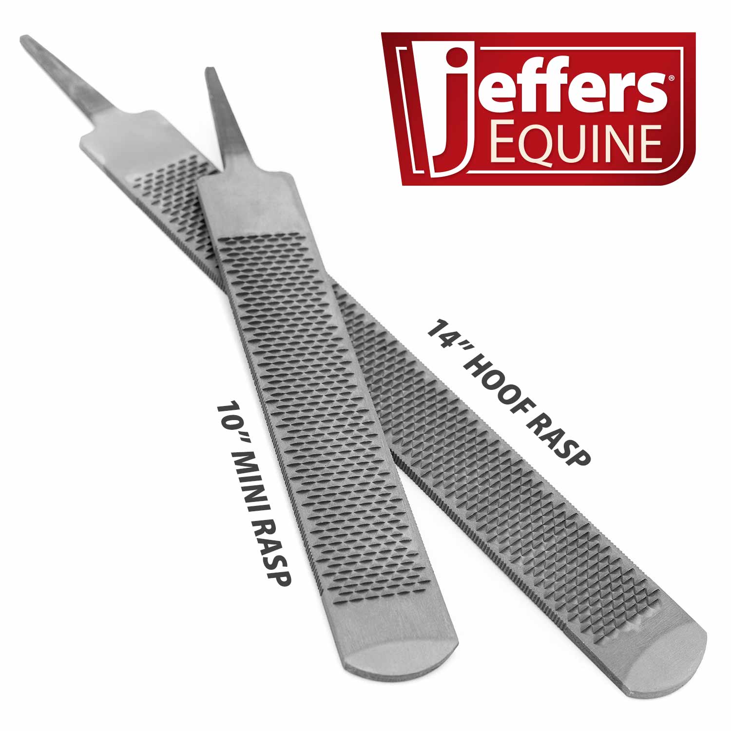 Jeffers Tanged Steel Hoof Rasp – Durable 10" & 14" Rasp for Horses, Ponies, Minis, Goats, and Sheep - Image 3