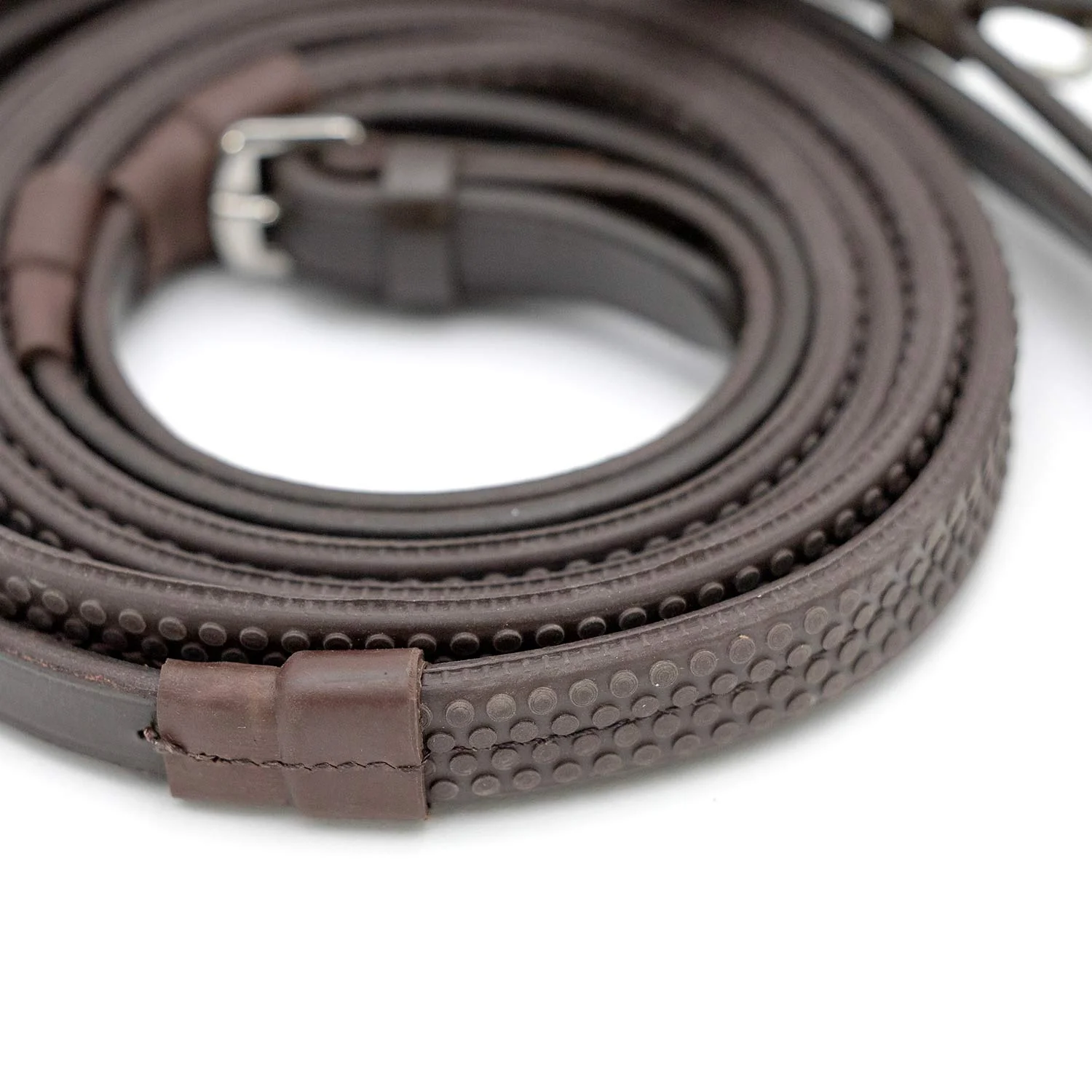 Jeffers Uniquely English Rubber Reins – Premium Leather, Non-Slip Grip, 54" for Horse Riding - Image 3