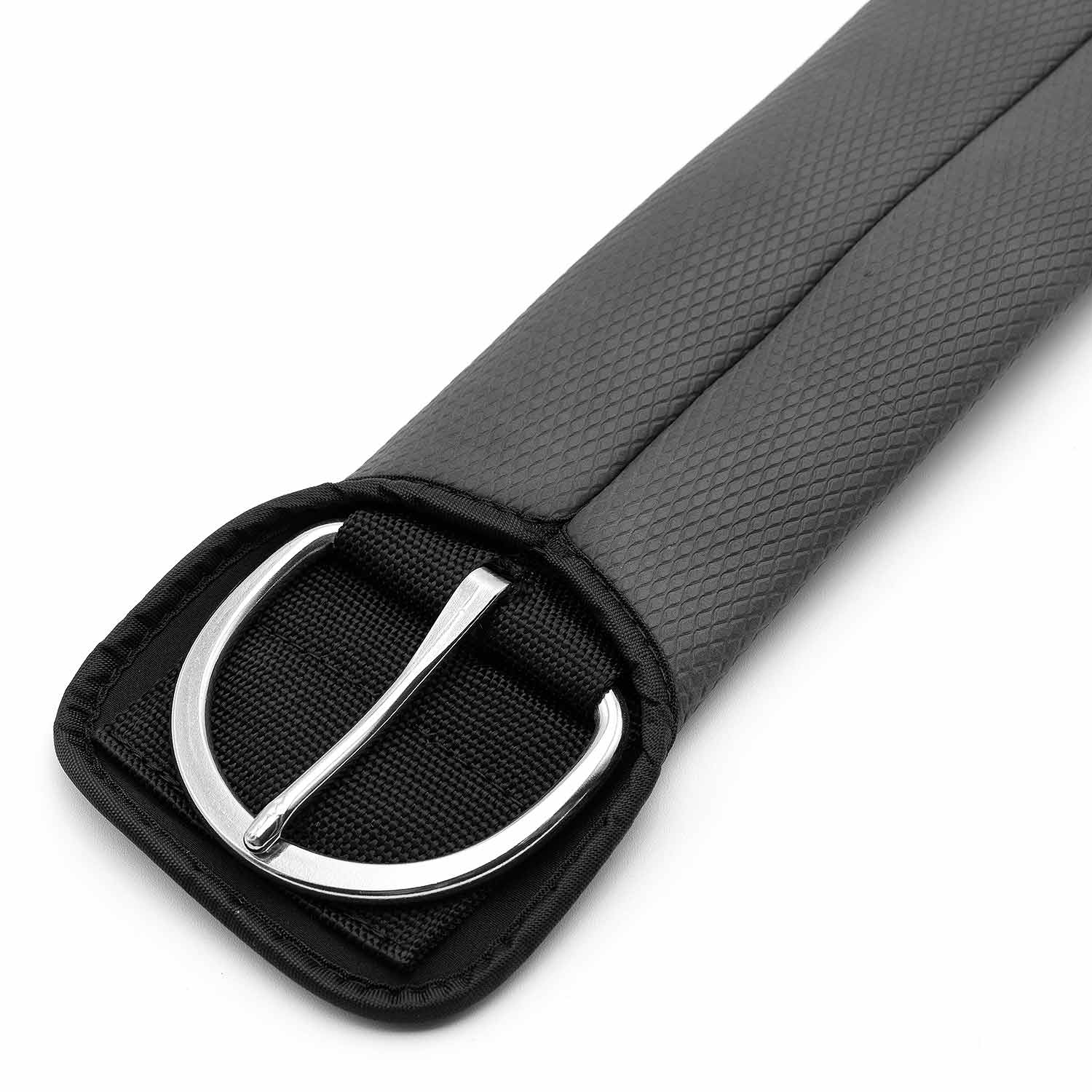 Jeffers Western PVC Sleeve Straight Cinch with Stainless Steel Hardware, Black - Image 2