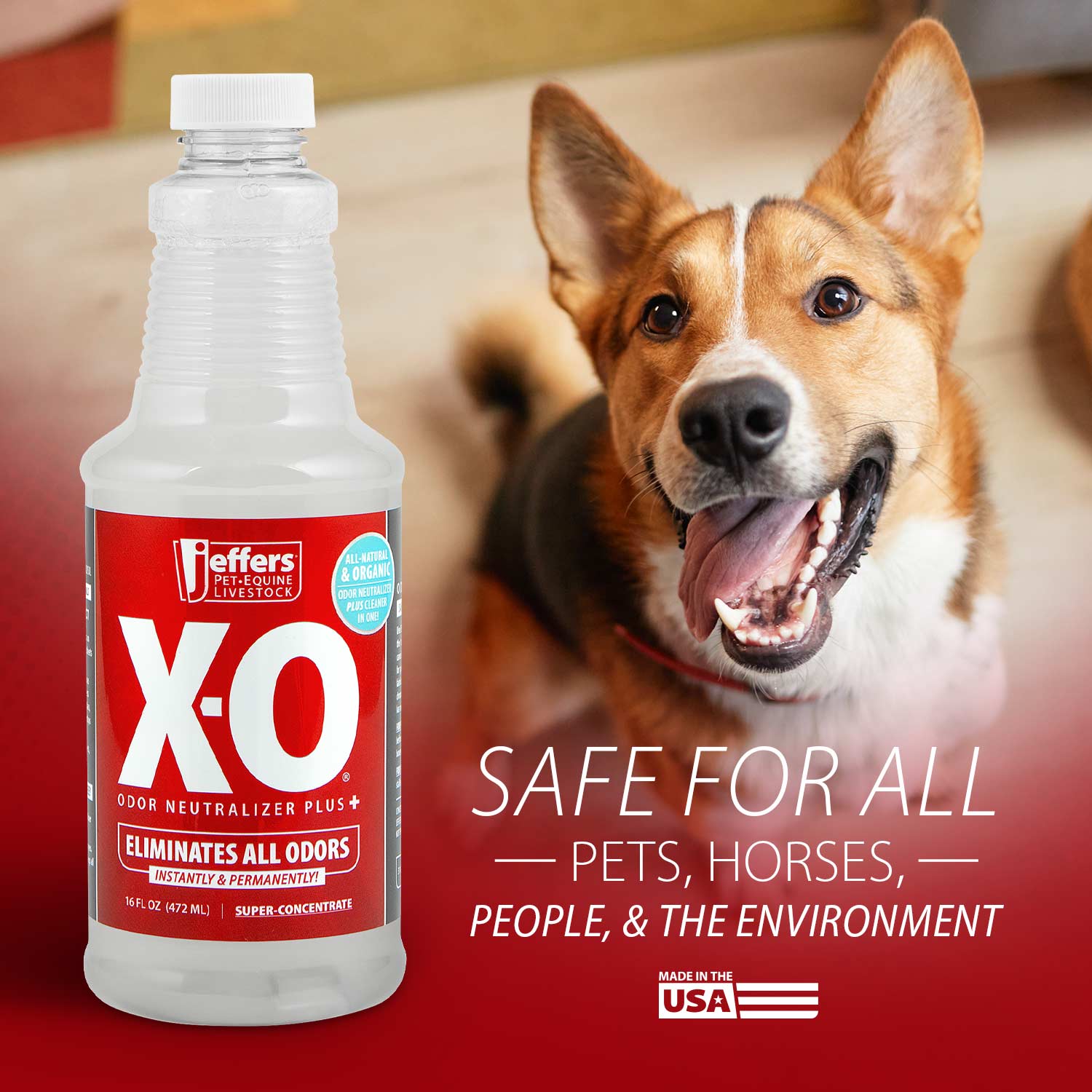 Jeffers X-O Pet Odor Neutralizer Plus + Cleaner Concentrate - Image 3