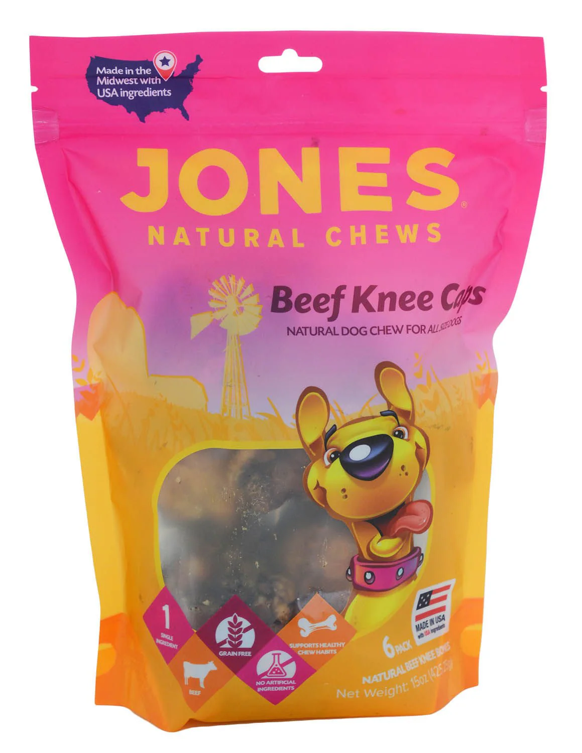 Jones Natural Chews Beef Kneecaps - Image 1