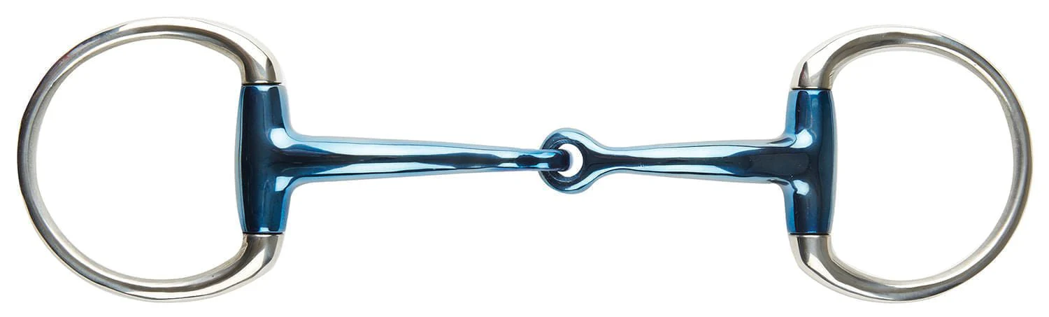 JP Korsteel Blue Steel Eggbutt Snaffle Bit - Image 1
