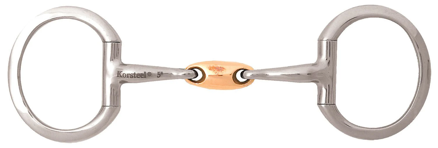 JP Korsteel Copper Oval Link Eggbutt Snaffle Bit - Image 2