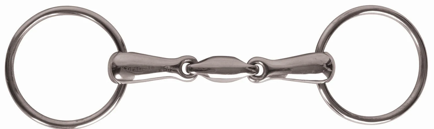 JP Korsteel Stainless Steel Oval Link Loose Ring Snaffle Bit - Image 2