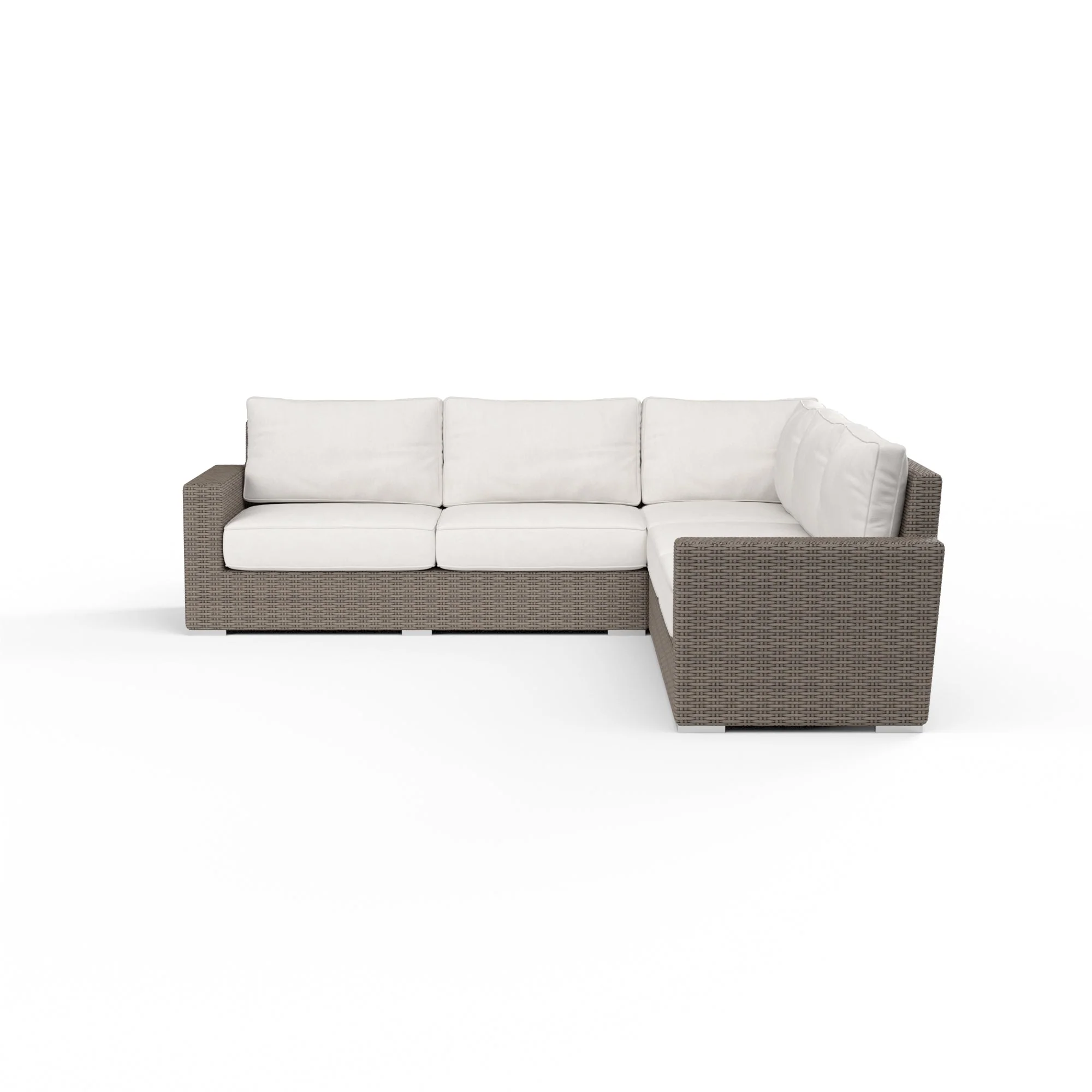 Coronado Sectional in Canvas Flax w/ Self Welt - Image 3