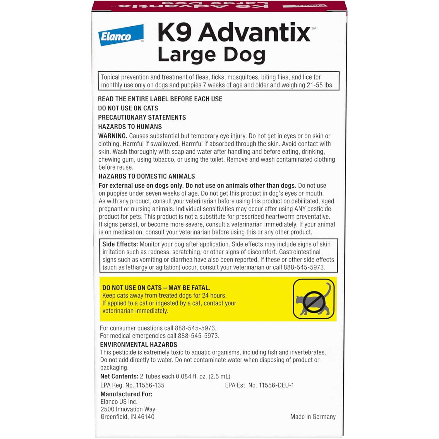 K9 Advantix Topical Flea Treatment for Dogs, 2 pk - Image 2