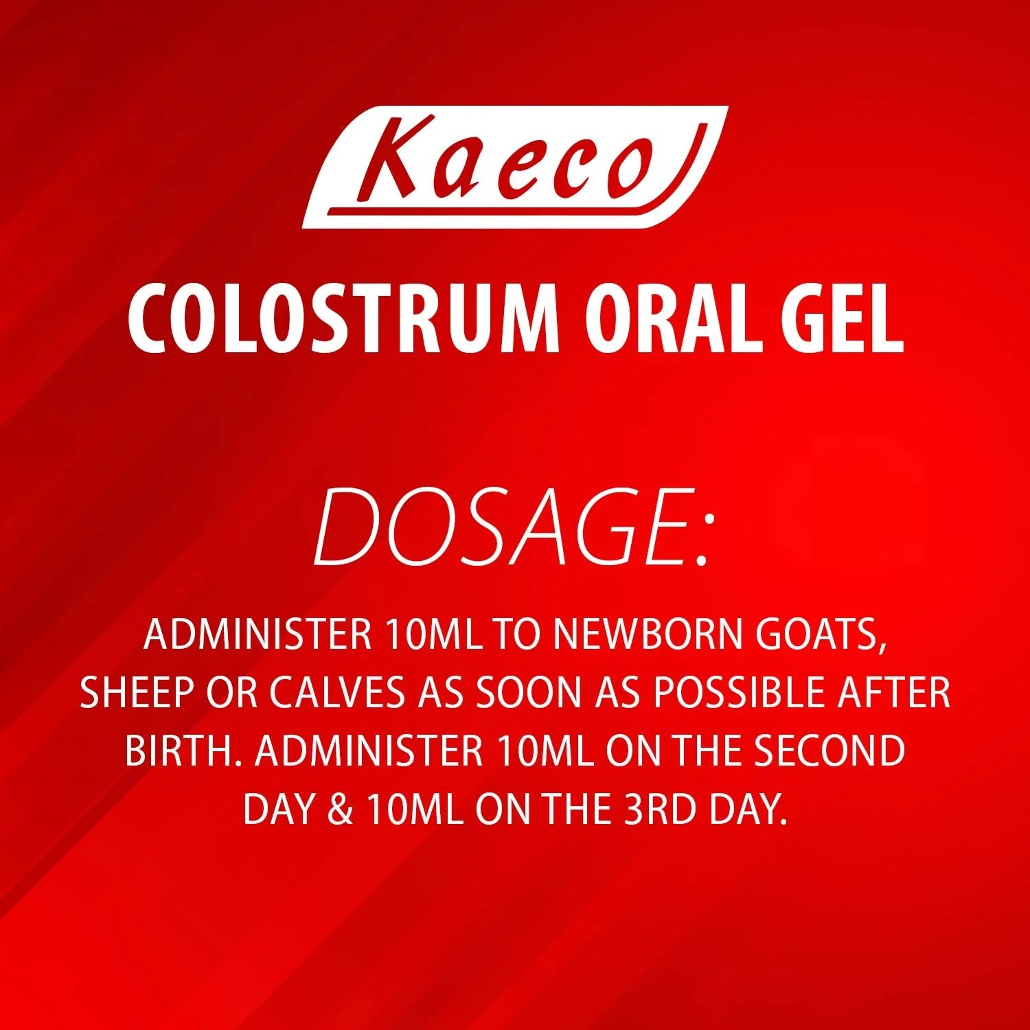 Kaeco Multi-Species Colostrum Supplement Gel - Image 3