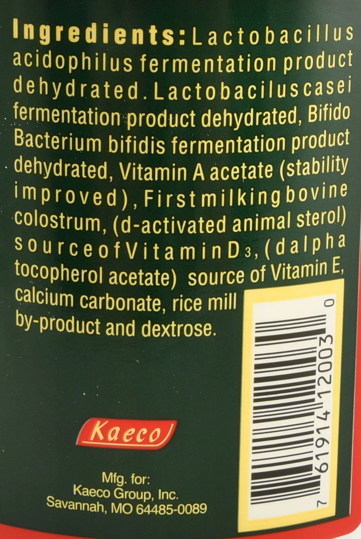 Kaeco Soluble Colostrum Powder Supplement, 18 oz - Image 3