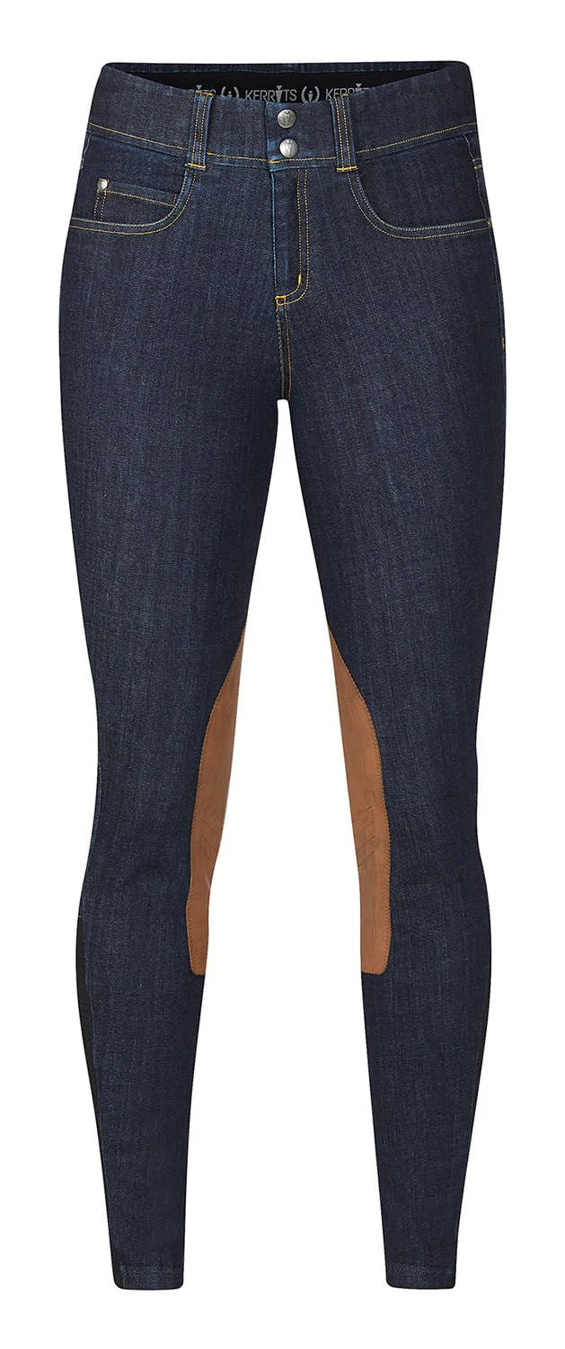 Kerrits Women's Stretch Denim Knee Patch Riding Breeches - Image 3