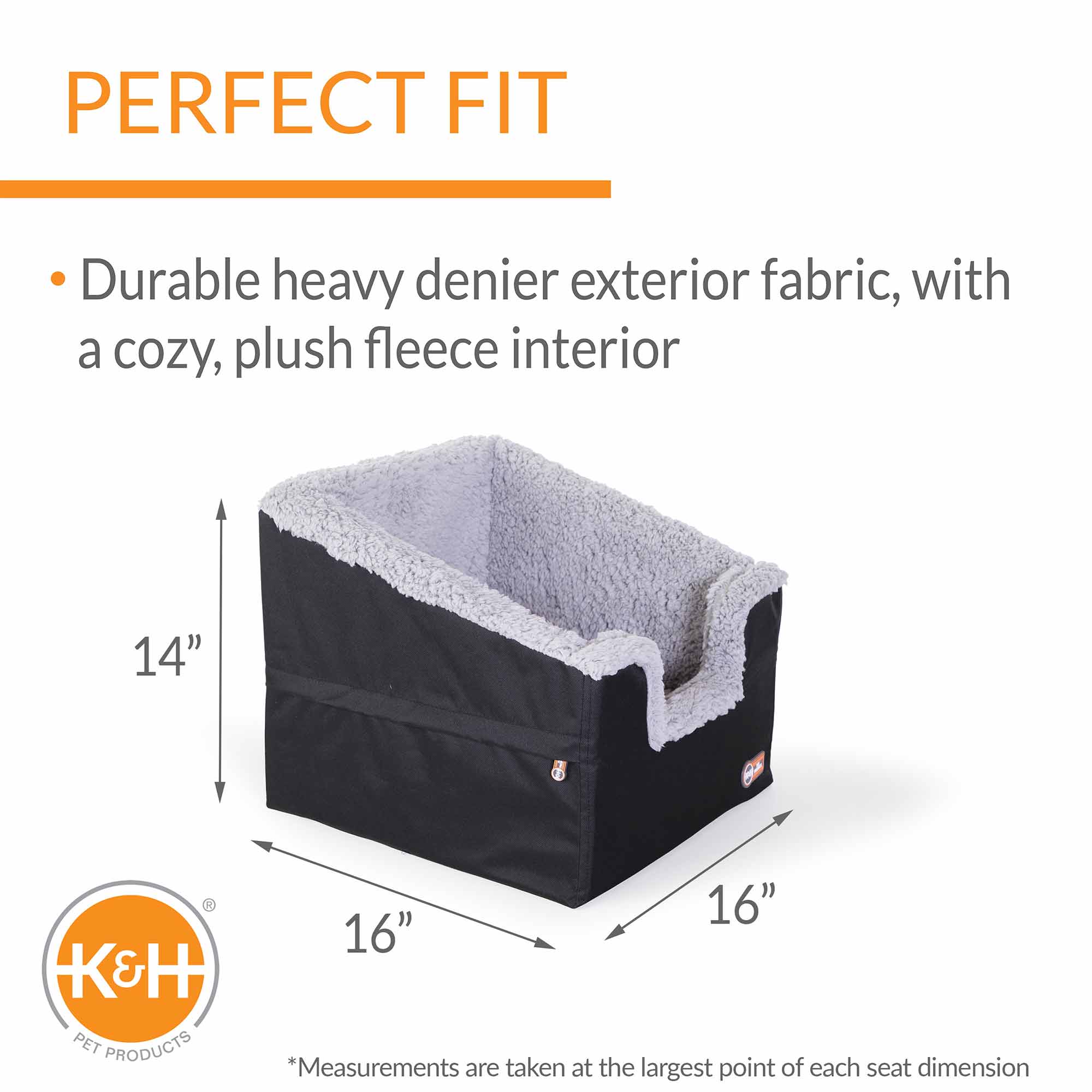 K&H Pet Products Bucket Booster Pet Seat, Rectangle, Knockdown - Image 2