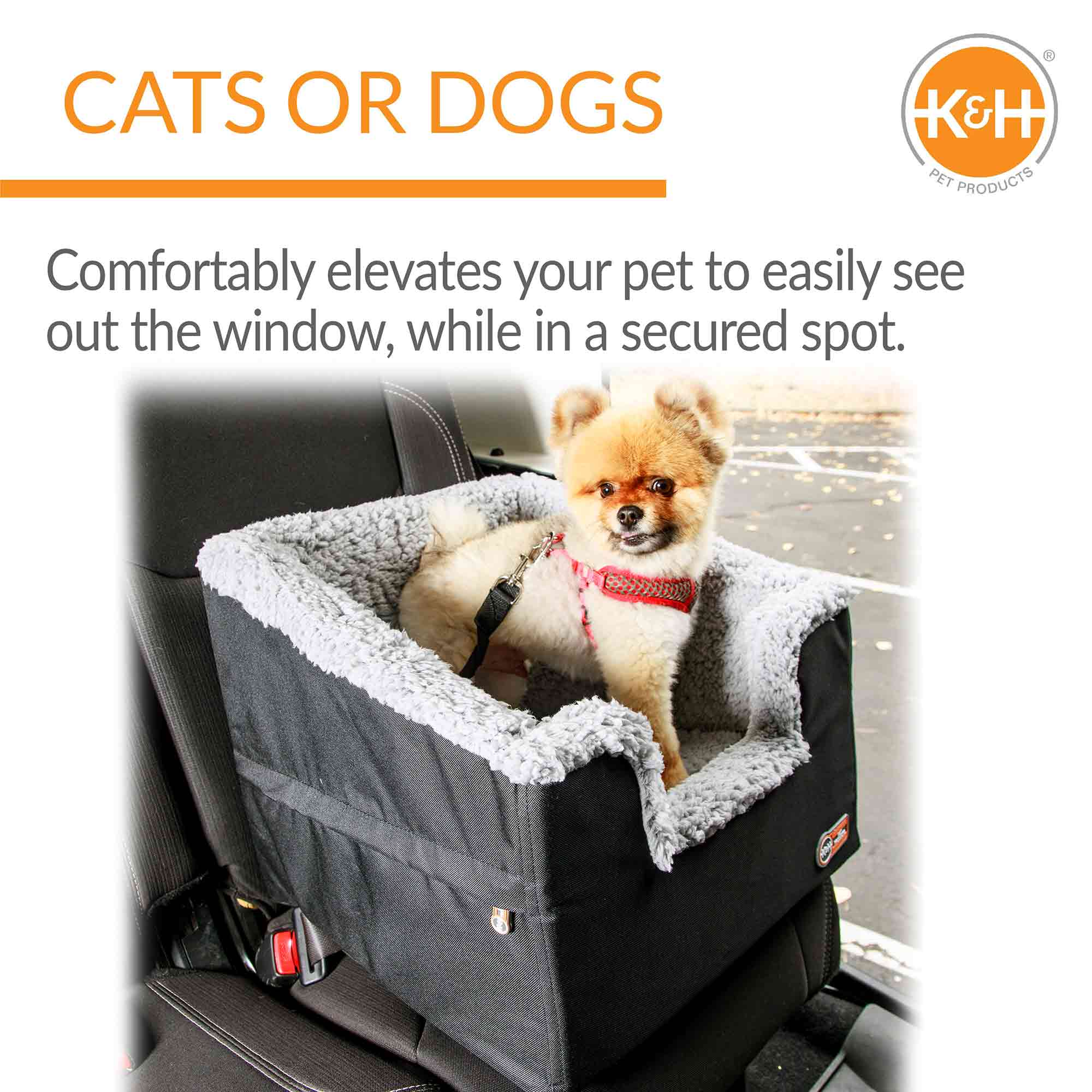 K&H Pet Products Bucket Booster Pet Seat, Rectangle, Knockdown - Image 3