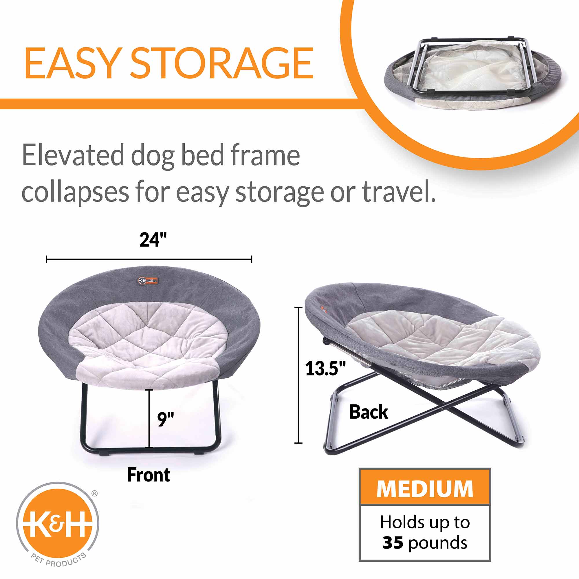 K&H Pet Products Elevated Cozy Cot - Image 2