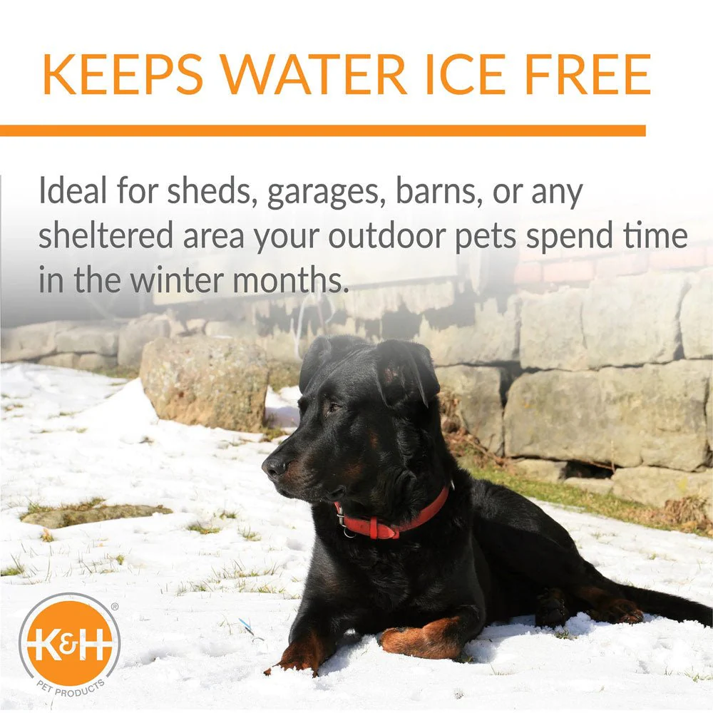K&H Thermal-Bowl Outdoor Heated Cat & Dog Water Bowl, 32 oz – Non-Freezing, BPA-Free, Energy-Efficient - Image 3