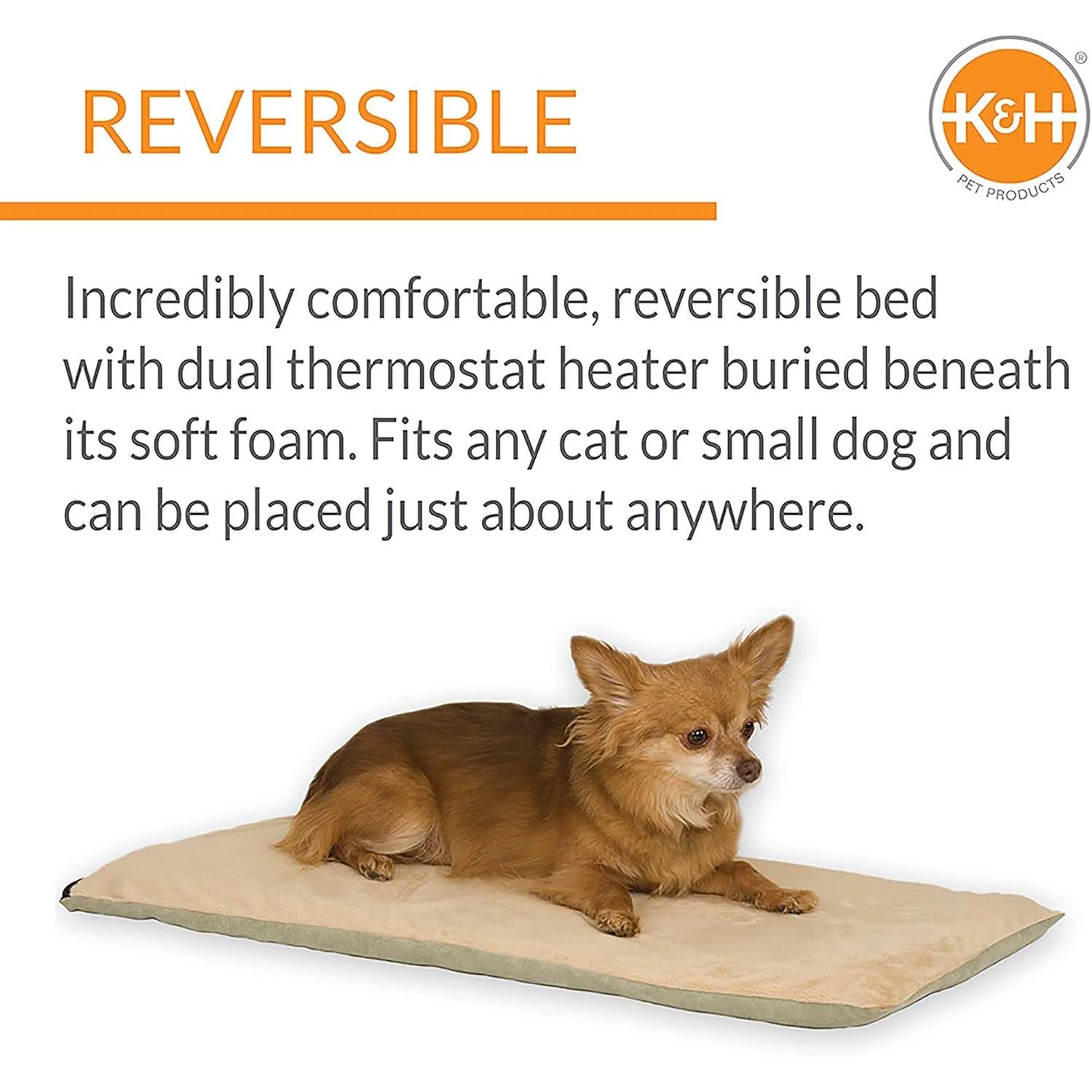 K&H Thermo-Pet Heated Mat for Small Dogs and Cats –  Indoor Heated Bed Pad - Image 3