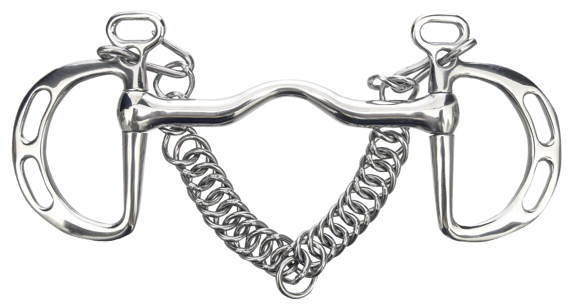 Jeffers Kimberwick Uxeter D-Ring Horse Bit - Image 1