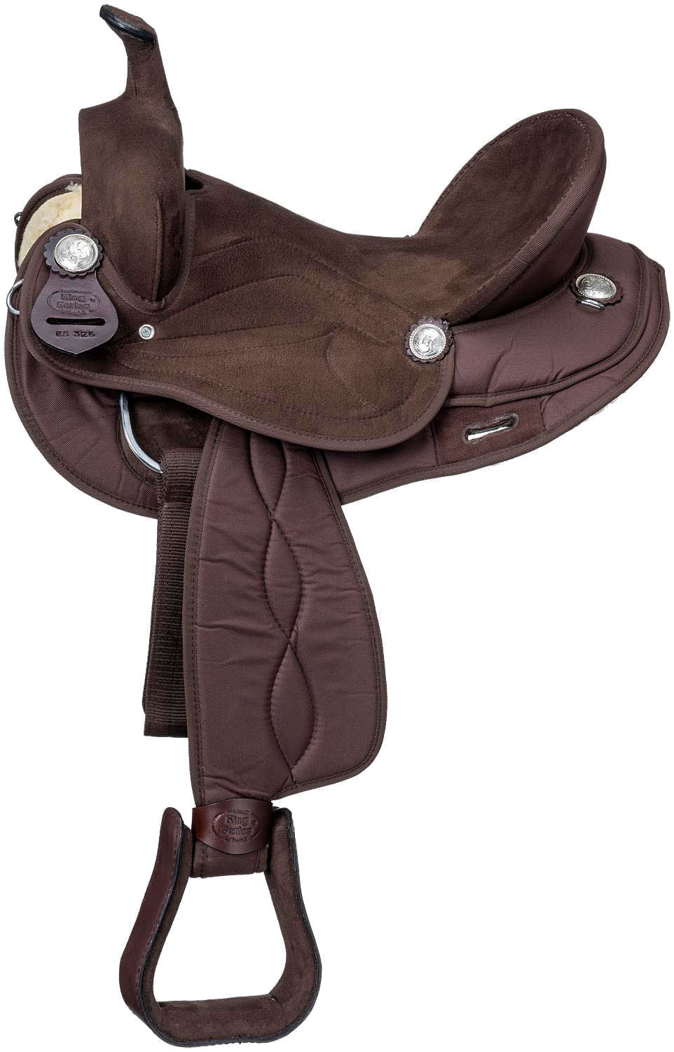 King Series Suede Seat Synthetic Trail Saddle - Image 1