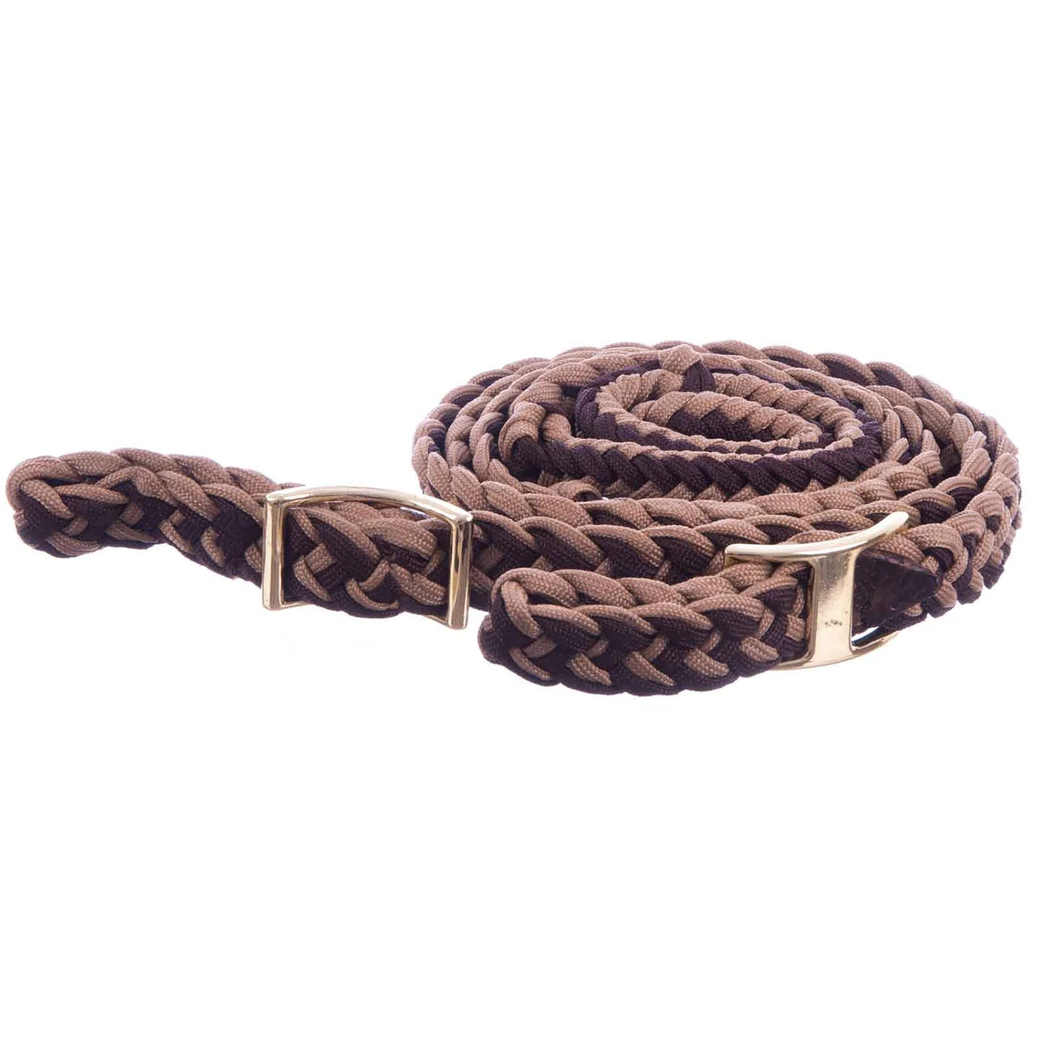Knotted Braided Barrel Rein, 8 ft - Image 1