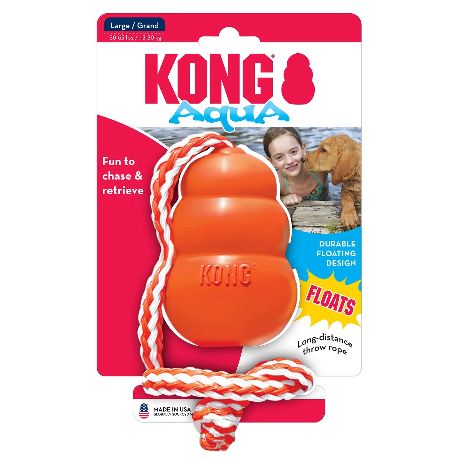 KONG Aqua Floating Water Dog Toy - Image 1