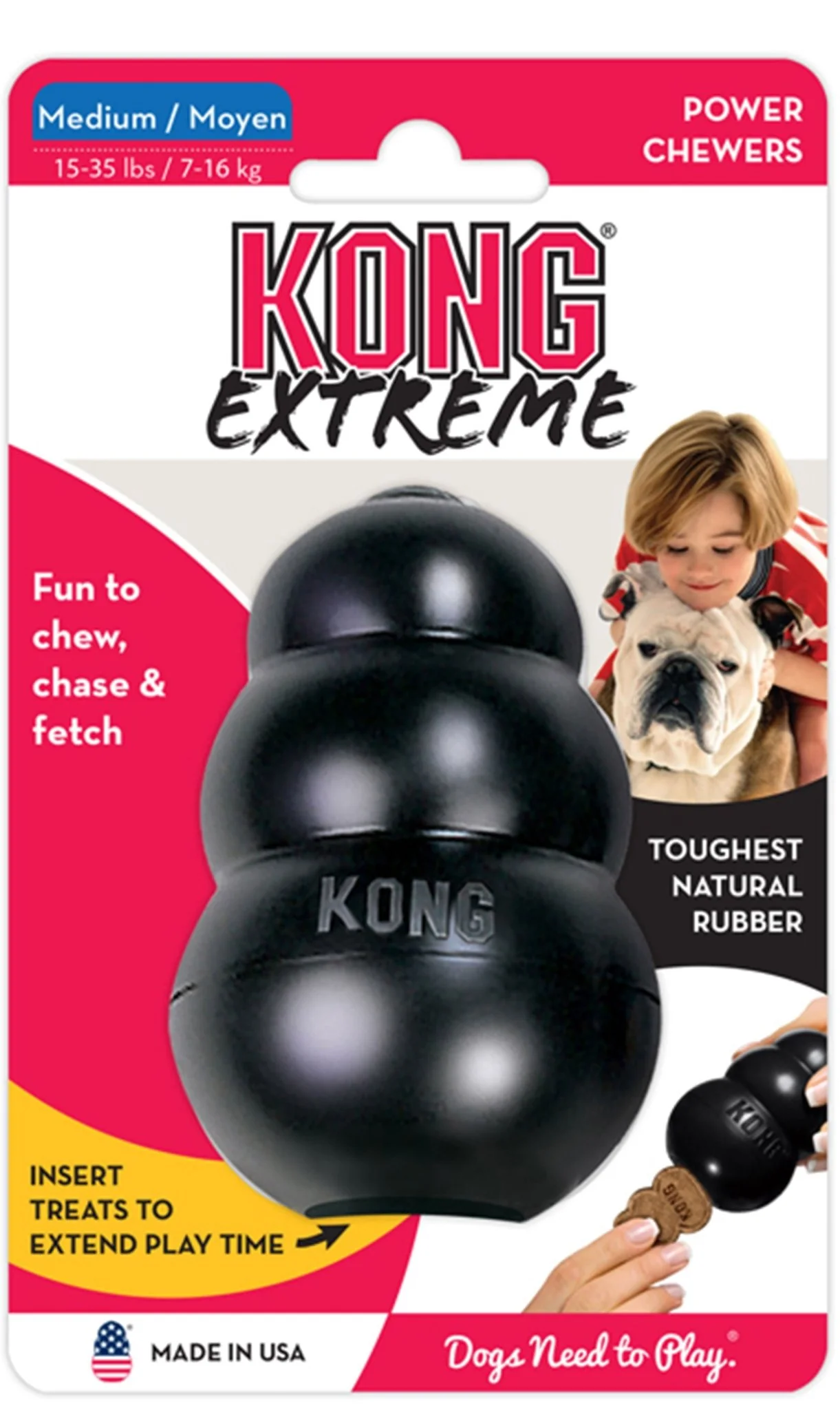 KONG Extreme Treat-Stuffing Dog Toy for Power Chewers - Image 1