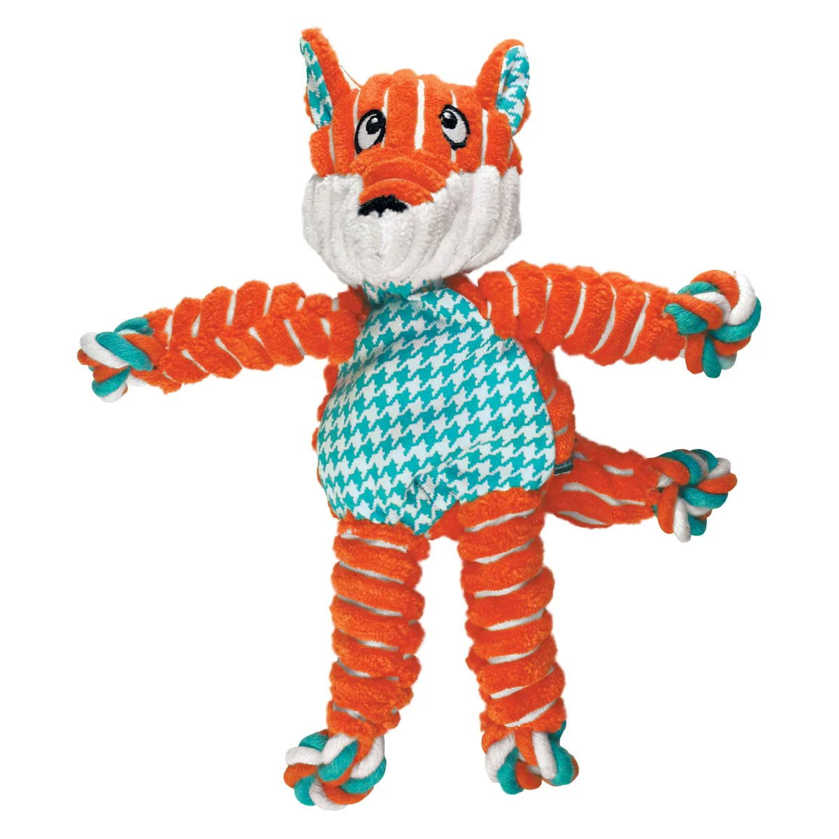 KONG Floppy Knots Plush Dog Toy with Internal Rope & Squeaker