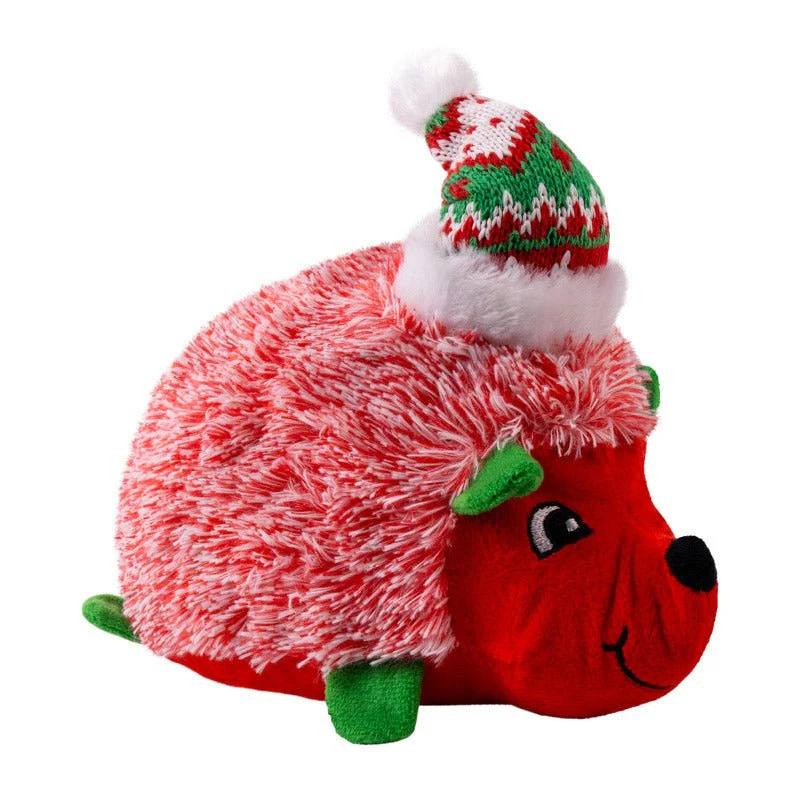KONG Holiday Comfort Plus HedgeHug Dog Toy with Squeaker, Assorted Colors - Image 1