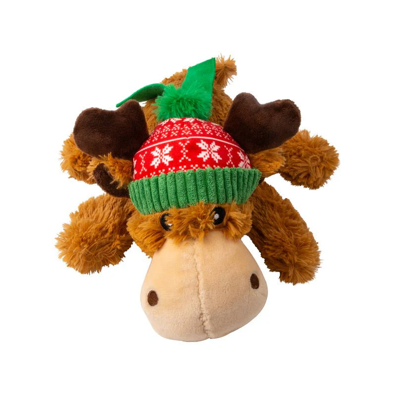 KONG Holiday Cozie™ Plush Reindeer Dog Toy with Squeaker - Image 1