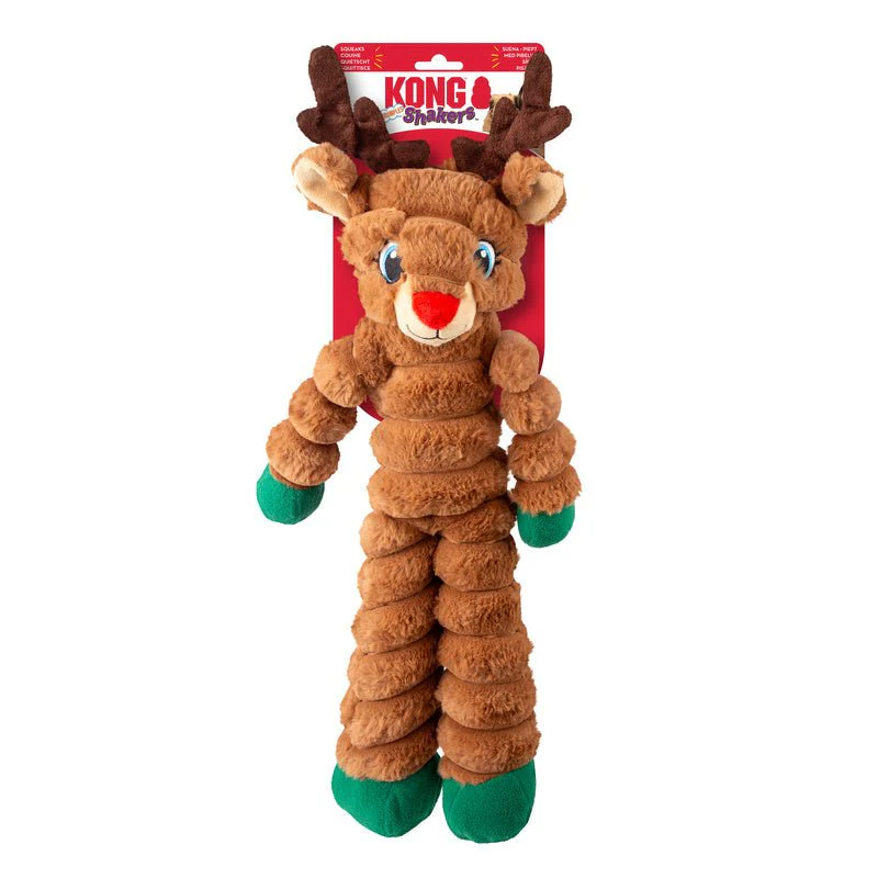 KONG Holiday Shakers™ Crumples Dog Toy, Reindeer, XL - Image 2