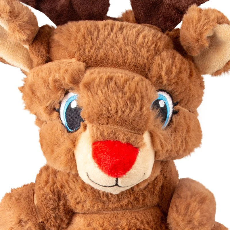 KONG Holiday Shakers™ Crumples Dog Toy, Reindeer, XL - Image 3
