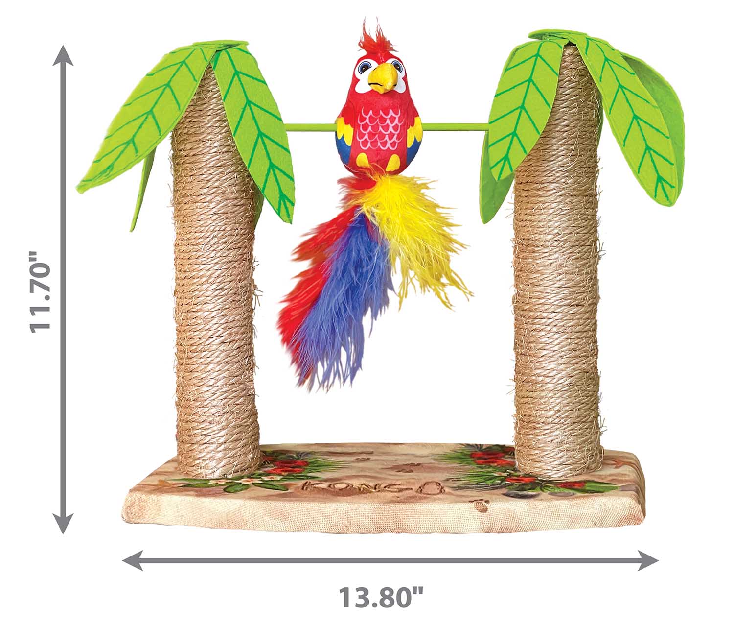 KONG Play Spaces Cat Tiki Twirl - Image 3