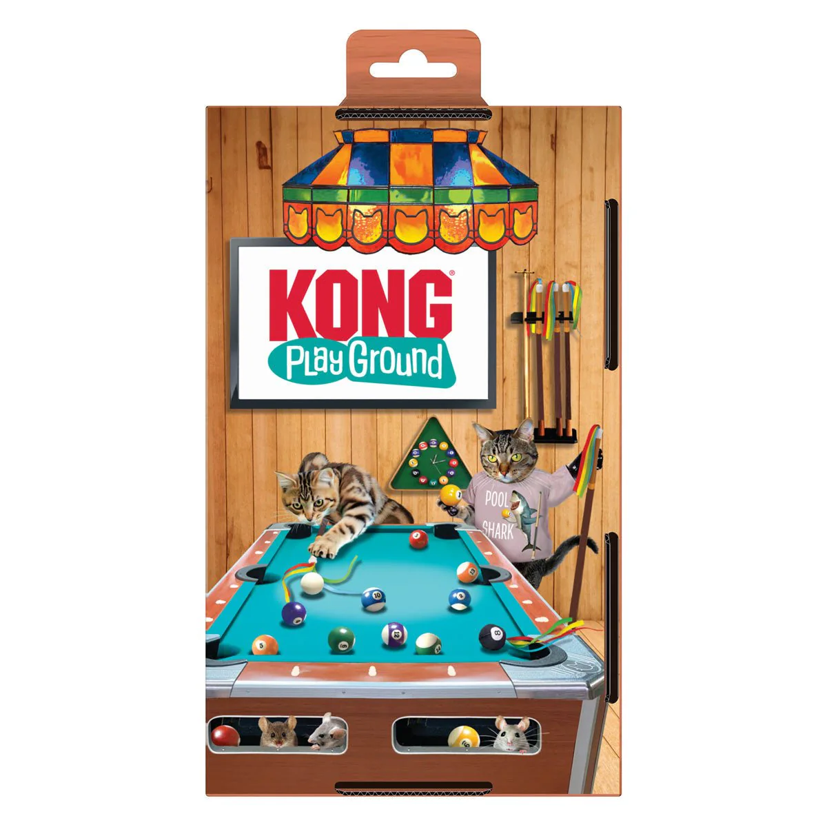 KONG Playground Pool Table Cat Toy – Interactive Batting & Puzzle Toy with Catnip