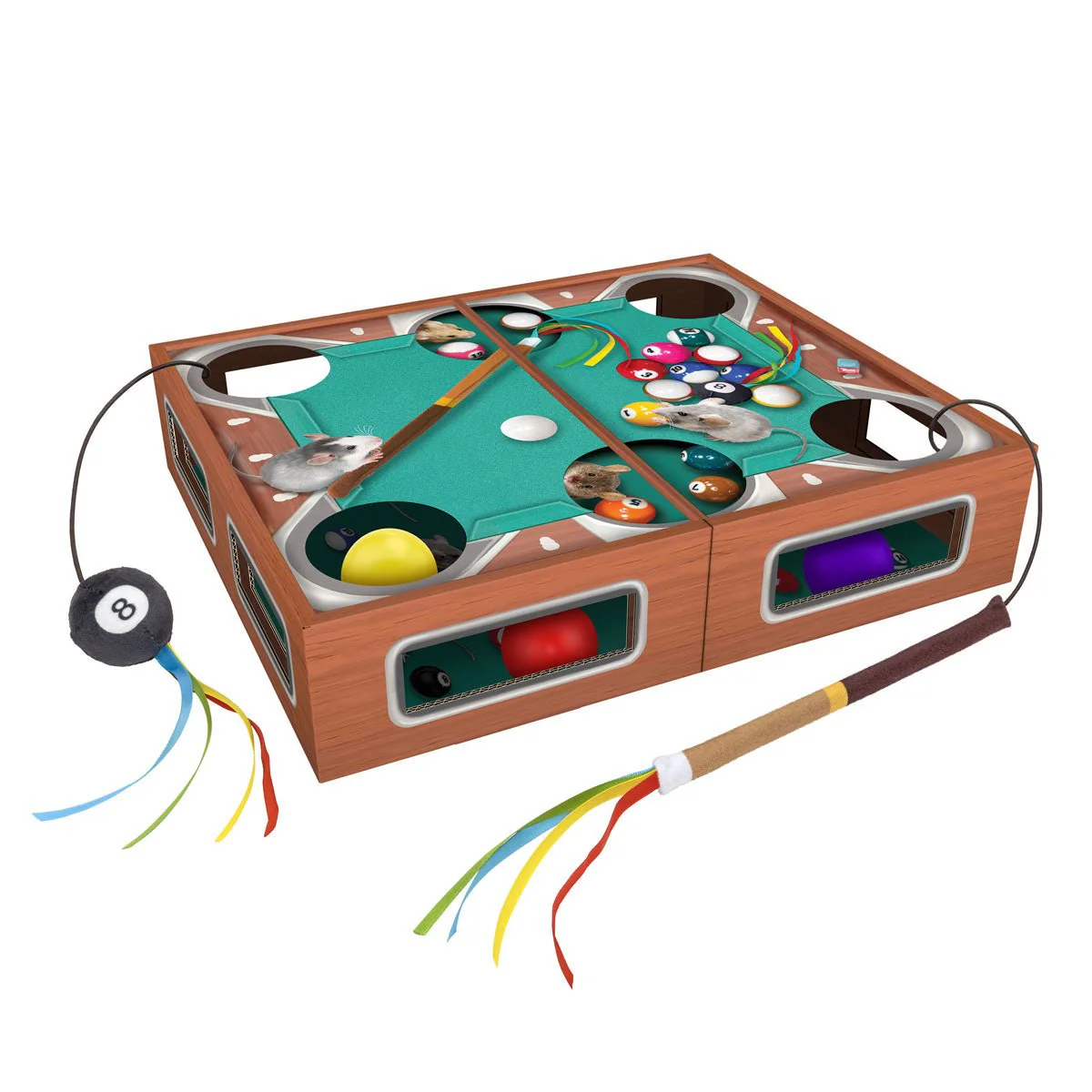 KONG Playground Pool Table Cat Toy - Interactive Batting & Puzzle Toy with Catnip - Image 2