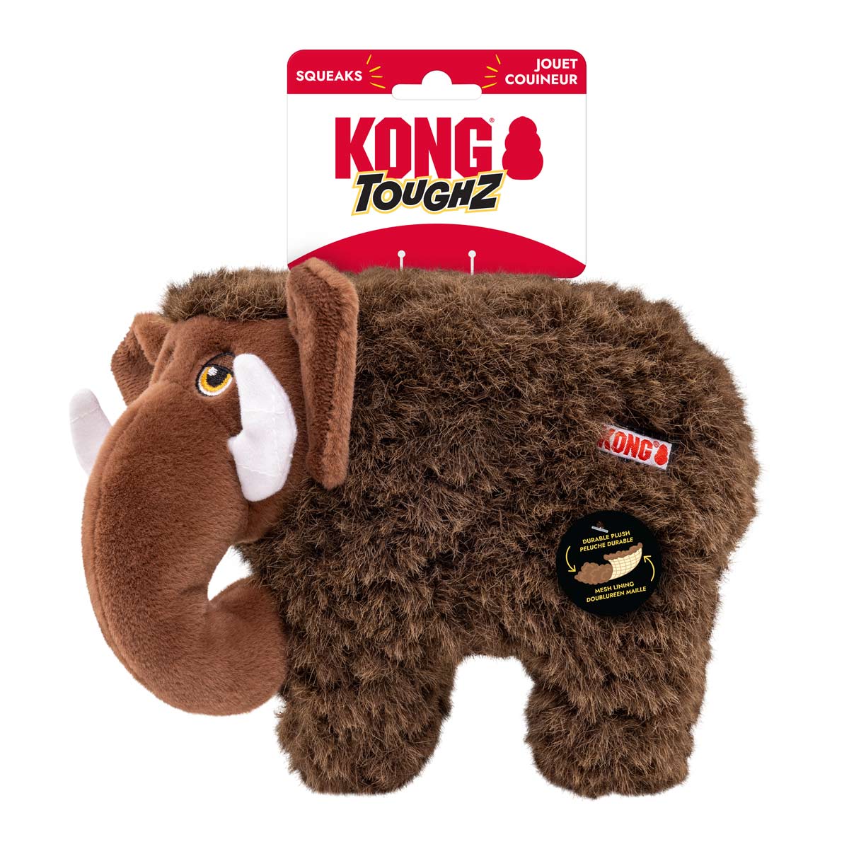 KONG Toughz Squeaky Plush Dog Toy – Medium, Durable & Soft - Image 2